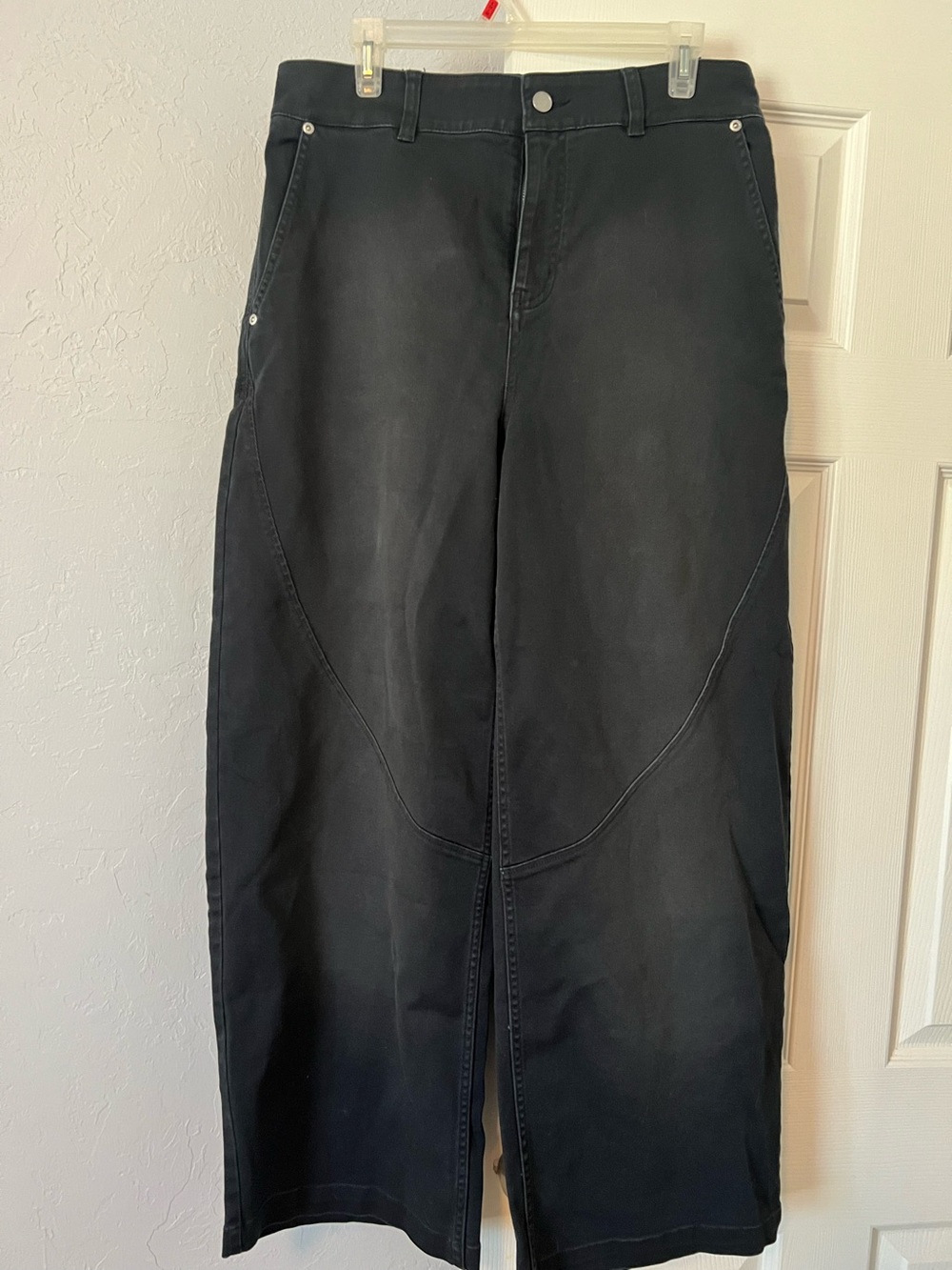 Jordan Black Wide-Leg Jeans